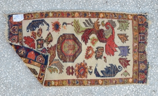  Central Anatolian Yastik (KONYA) unusual design 
Quarter of the 20th Century
size:95 X 52 cm
                  