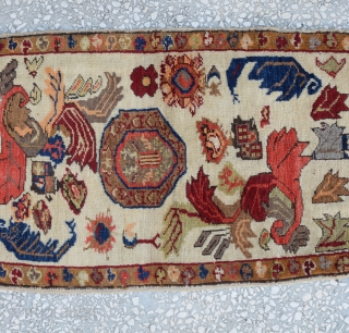 Central Anatolian Yastik (KONYA) unusual design 
Quarter of the 20th Century
size:95 X 52 cm
                  