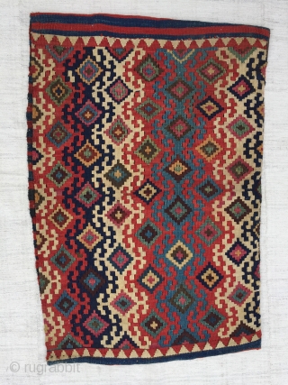 Eastern Anatolia, Malatya, heybe bag face. 80x56 cm / 33x22 inc.                      