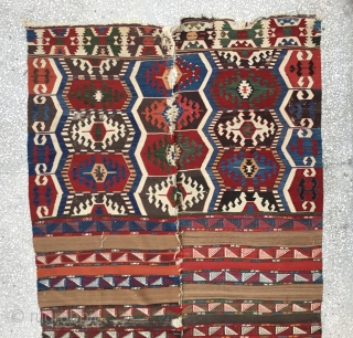 Anatolian kilim (Toros Sari kecili) 19th Century 
Size:325x175 Cm\5'8"x10'8"                        