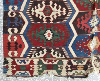 Anatolian kilim (Toros Sari kecili) 19th Century 
Size:325x175 Cm\5'8"x10'8"                        