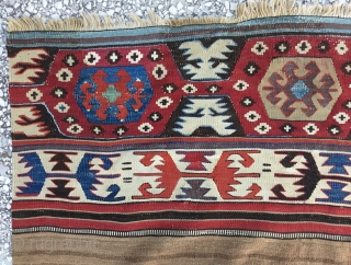 West Anatolian ‘Aydın’Kilim 19th Century
Size:165x370Cm. /  5’5’x12’3”                         