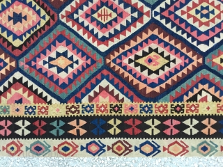 Caucasian Kilim Size/144x328 / 4’8x10’9”                            