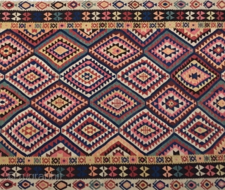 Caucasian Kilim Size/144x328 / 4’8x10’9”                            