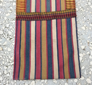 Small Shahsavan silk saddle bag, Circa 1900, in good condition, fine quality Size/ 22x68cm/9x27inc                   