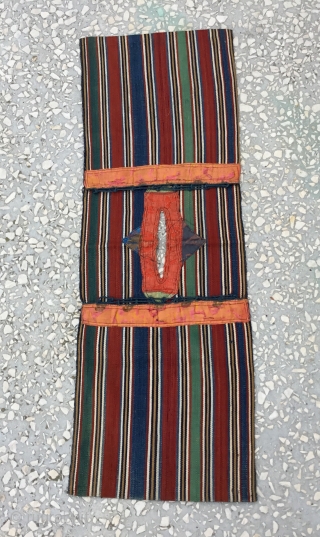 Small Shahsavan silk saddle bag, Circa 1900, in good condition, fine quality Size/ 25x75cm/10x30inches                   
