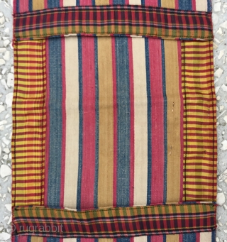 Small Shahsavan silk saddle bag, Circa 1900, in good condition, fine quality Size/ 22x68cm/9x27inc                   