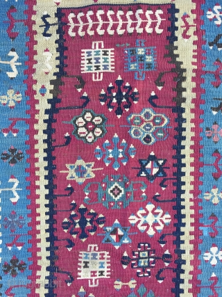 South-East Anatolian Reyhanlı kilim or Aleppo? 19th Century
Size:164x88cm / 5'4"x2'11"                       