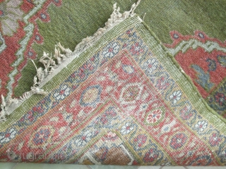 OLD ZIEGLER MAHAL RUG FROM ENGLISH COUNTRY HOUSE 82"X46"(6'10X3'10")                        