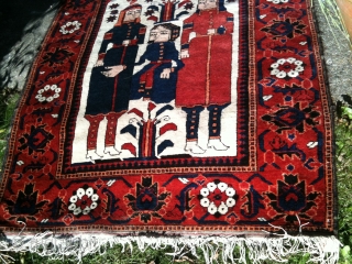 Very unusual design. Early 20th century Baluch rug. In perfect pile. The rug speaks for itself.                 