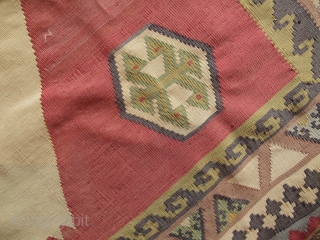 Large antique Qashqai Kilim - Iran (80-90 years) - extremely fine weave. Small repairs.

Purchased in Islamabad, Pakistan 2003.               