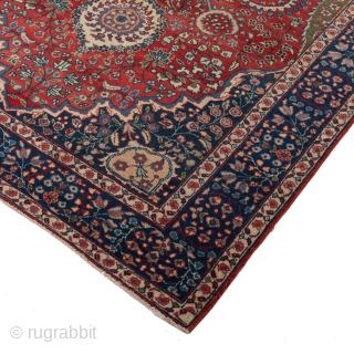 Antique Tabriz Village Rug, Circa 1900, 4’6 x 6’2 Ft.                       
