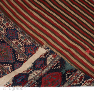 Antique Caucasian Shirvan Kilim, Circa 1900, 3’5 x 4’6 Ft.
                       