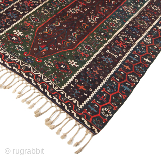 Antique Aydin Cine Kilim Turkey, 4’3 x 6’4 Ft.                        