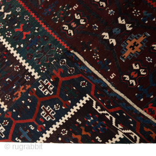 Antique Aydin Cine Kilim Turkey, 4’3 x 6’4 Ft.                        