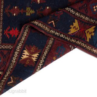 Antique Caucasian Avar Kilim, Circa 1900, 5 x 8’10 Ft.                       