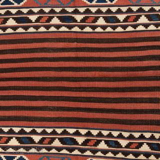 Antique Caucasian Shirvan Kilim, Circa 1880, 3’4 x 5’1 Ft.                       
