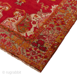 Antique Turkish Oushak Rug, Circa 1880, 4 x 6’8 Ft.                       