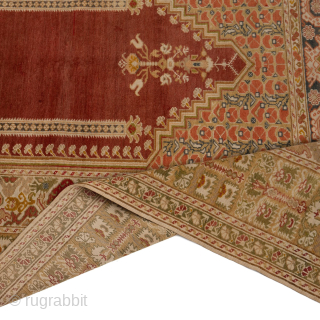 Antique Turkish Apple Ghiordes Rug, Circa 1880, 3’11 x 5’11 Ft.                      