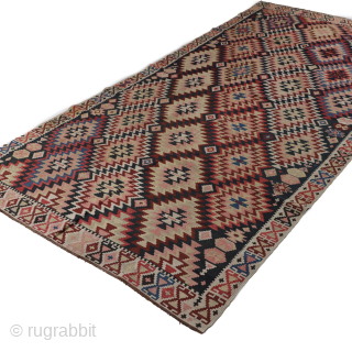 Antique Caucasian Shirvan Kilim, Circa 1870, 5 x 10 Ft.
Kayarugs1@gmail.com                       