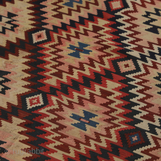 Antique Caucasian Shirvan Kilim, Circa 1870, 5 x 10 Ft.
Kayarugs1@gmail.com                       
