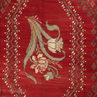 Antique Bessarabian Kilim, Circa 1920, 8’5 x 12’11 Ft.
Kayarugs1@gmail.com                        