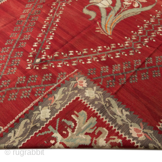 Antique Bessarabian Kilim, Circa 1920, 8’5 x 12’11 Ft.
Kayarugs1@gmail.com                        