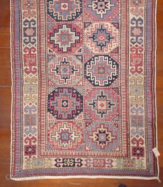 Moghan rug,Caucasus,around 1900,(102-246 cm),evenly worn                            