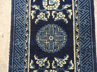 Chinese Antique Baotau Rug with beautiful colors and design.Perfect condition,without any repair or work done.E.mail for more info.Size 4'6"*2'4".              