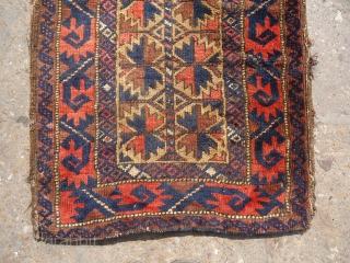 Baluch Balisht with camel ground and silk high lights,very fine weave,original backing,good colors and age.Size 2'11"*1'6".E.mail for more info.              