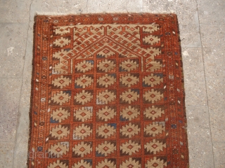 Uzbek Prayer Rug with nice colors,good design and condition.No repair done.Ready for use.E.mail for more info.                 