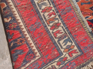 Alpan Shirvan Rug with nice colors and design,all original without any repair or  work done,fine weave.Size 4'10"*3'4".E.mail for more info and pics.          