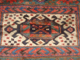 Kurdish Bagface with great natural colors and very nice design,full soft shiny wool,good condition.Size 2'*1'9".E.mail for more info and pics.             