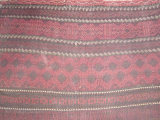 An ealy Baluch Flatweave Kilim,very supereb desigen,very fine weave good colours,Some old repairs,Size 7'1"*5'4".E.mail for more info,Please see other itmes also.            