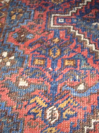 Small Khamseh Tribe Rug,all orginal not a single repair nice condition without any repair,good colours shiney wool,Nice desigen,Size 3'4"*2'10".Hand washed Ready for use.Please see other items also.      