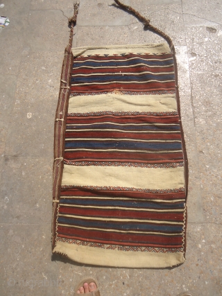 Beautiful Anatolian Grain Bag with original kilim backing,very nice design and fine weave,all orignal.E.mail for more info and pics.              