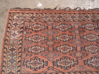 Turkmon Chuval with very good condition no repairs or work done,fine weave and good colors.Size 3'8"*2'4".E.mail for more info and pics.            