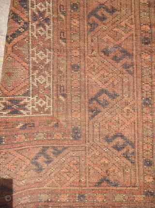 Central Asian prayer Rug with early age and fine weave,very nice design and all natural colors,As find.E.mail for more info and pics.           