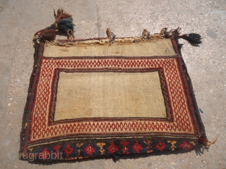 Qashqai Bagface with original backing all natural colors and unusaul weaving.Size 1'9"*1'4".E.mail for more info and pics.                