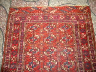 ANTIQUE TEKKE TURKMEN RUG, VERY FINE WEAVE, LATE 19TH CENTURY.with good colours and condition.E.mail for more info.                