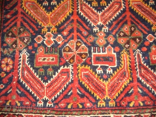 Very Beautiful and unusual Qashqai or Khamseh Bagface,fine weave and good colours.Email for more info.                  