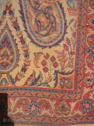 Ferahan Sarouk Mat with beautiful colors and very nice unusual design,nice colors,very fine weave.Perfect condition.Size 4*2'2".E.mail for more info.              