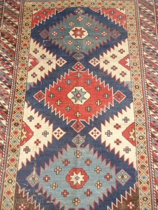 Shirvan Rug with great natural colors and beautiful design,as found,very nice pce.Size 7'2"*3'3".E.mail for more info and pics.               