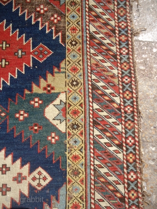 Shirvan Rug with great natural colors and beautiful design,as found,very nice pce.Size 7'2"*3'3".E.mail for more info and pics.               