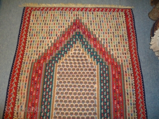 Very fine Senneh Kilim,with beautiful colors and design,excellent condition,E.mail for more info.                     