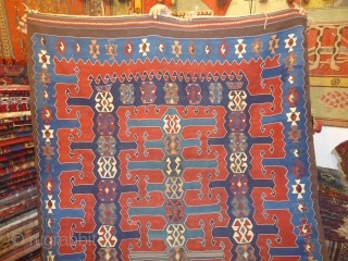 Beautiful Caucasian Kilim,with good colors excellent condition and very nice design,fine weave.Size 9*5'2".E.mail for more info.                 