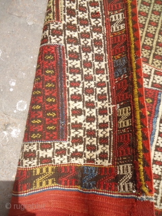 Verneh Kilim with great natural colors and beautiful compartment design,very fine weave,good condition,E.mail for more info and pics.               