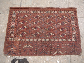 Youmut Chuval with good colors and design,fine weave,without any repair or worl done.Size 3'8"*2'5".E.mail for more info.                