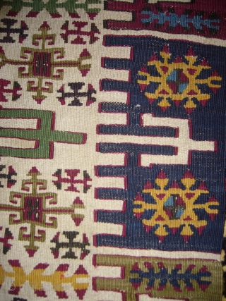 Reyhanlı Kilim, richly dyed and very finely woven,very beautiful example,excellent condition,ready for the display.Wool on wool,Size 7'3"*3'9".E.mail for more info.             