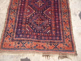 Exceptional Baluch rug with wonderful colors and shiney glossy wool,good condition and design.E.mail for more info.                 